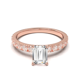 Rose Gold Half Round Pavé Frame