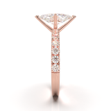 Rose Gold Half Round Pavé Frame