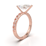 Rose Gold Half Round Pavé Frame