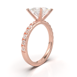 Rose Gold Half Round Pavé Frame