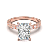 Rose Gold Half Round Pavé Frame