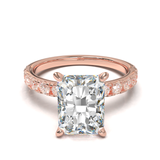 Rose Gold Half Round Pavé Frame