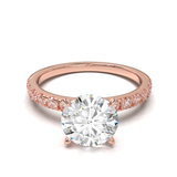 Rose Gold Half Round Pavé Frame