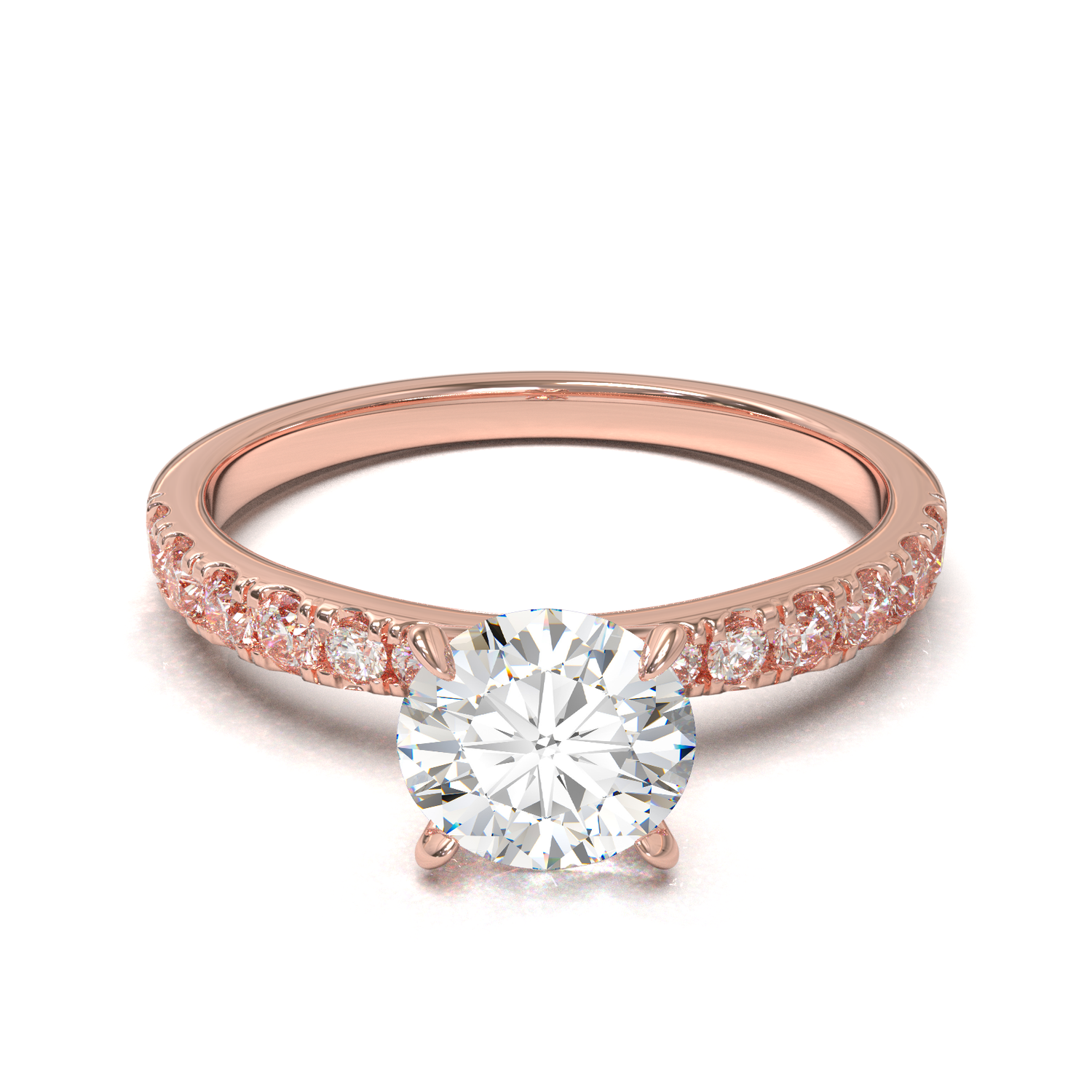 Montura Pavé 33,22,11 Oro Rosa