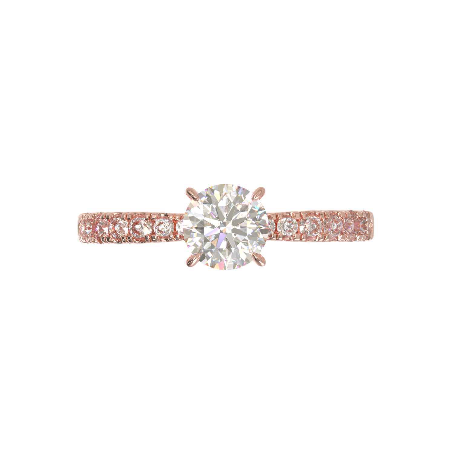 Montura Pavé 33,22,11 Oro Rosa
