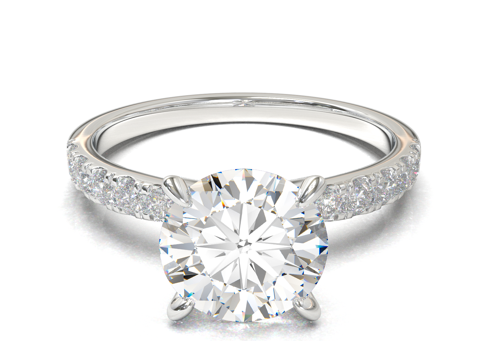 Montura Pavé 33,22,11 Oro Blanco