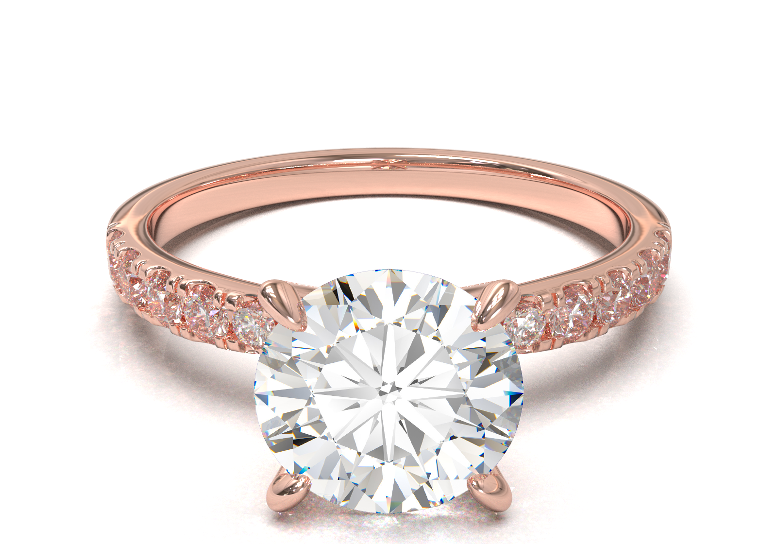 Montura Pavé 33,22,11 Oro Rosa