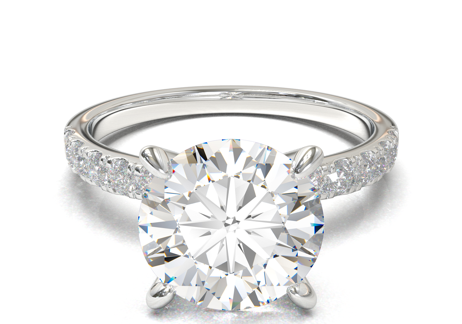 Montura Pavé 33,22,11 Oro Blanco