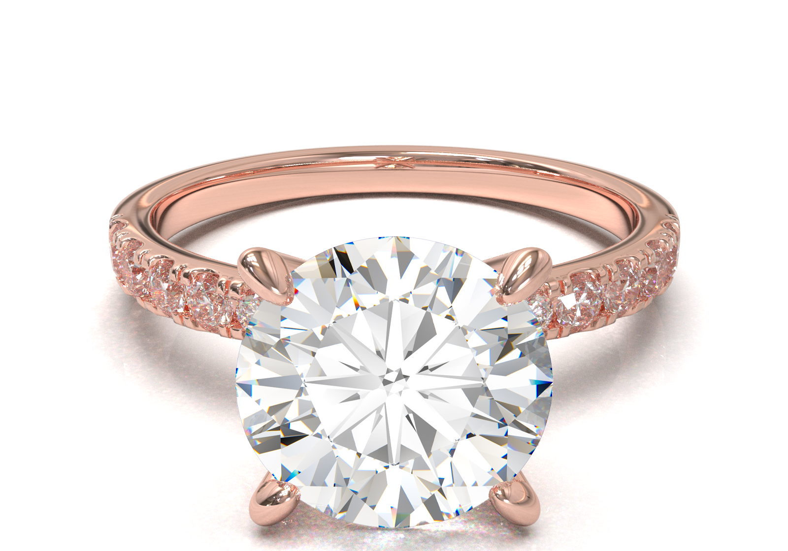 Montura Pavé 33,22,11 Oro Rosa