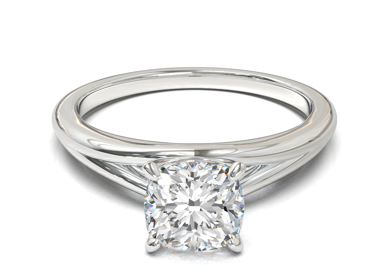 Montura Pavé Escondido en Catedral Oro Blanco