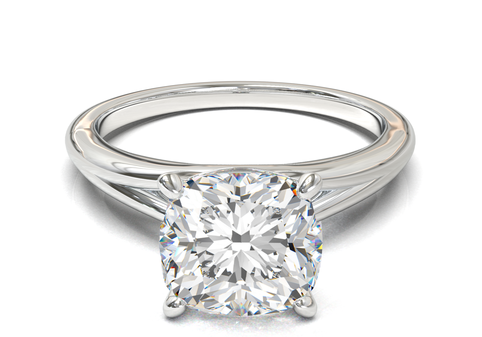 Montura Pavé Escondido en Catedral Oro Blanco