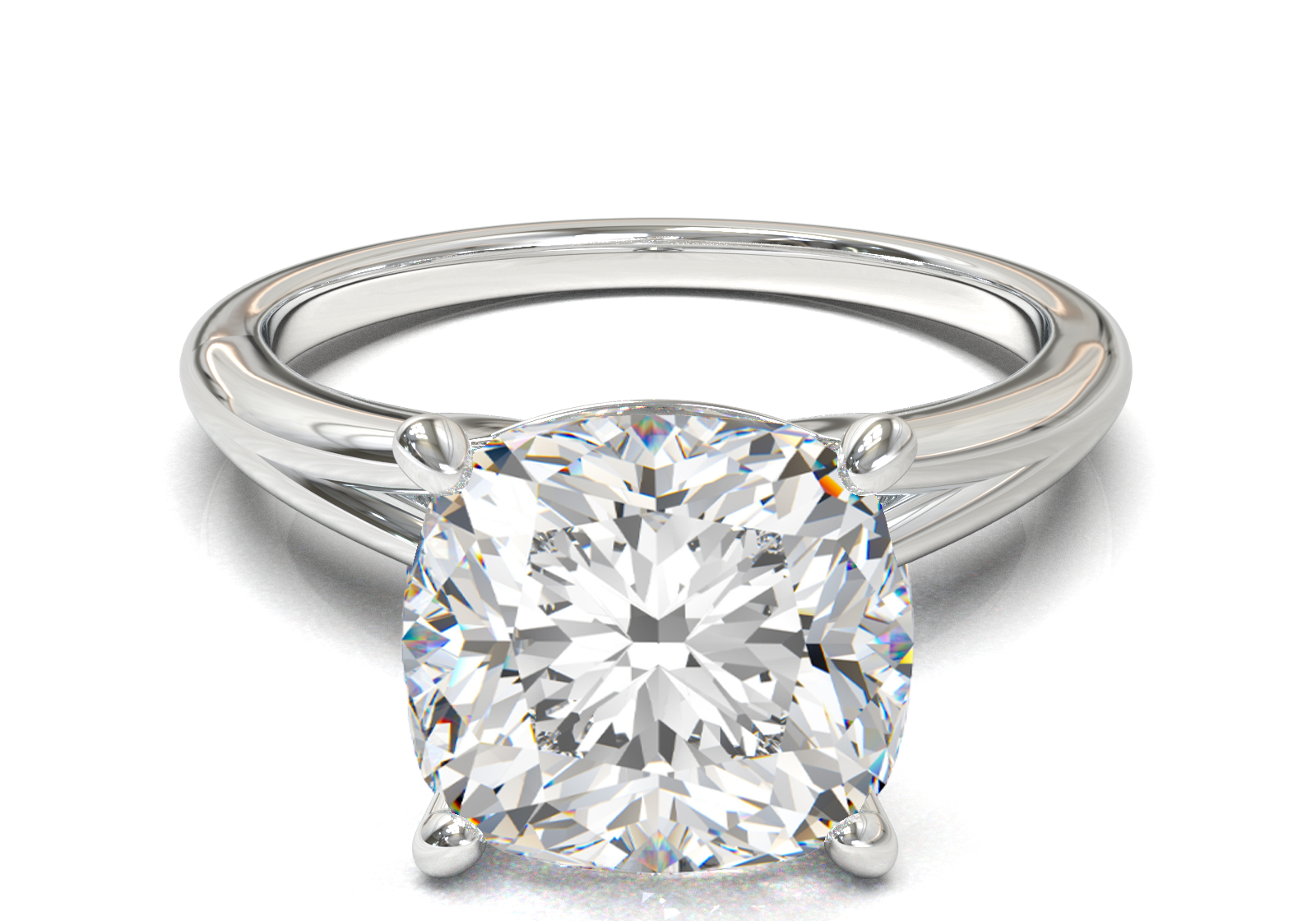 Montura Pavé Escondido en Catedral Oro Blanco