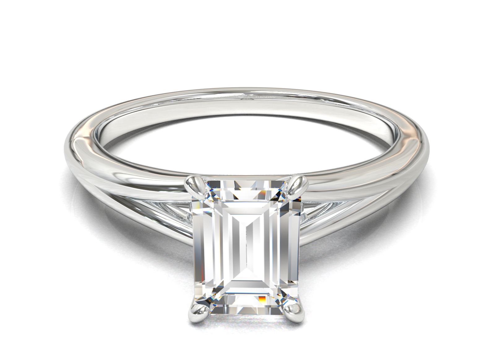 Montura Pavé Escondido en Catedral Oro Blanco