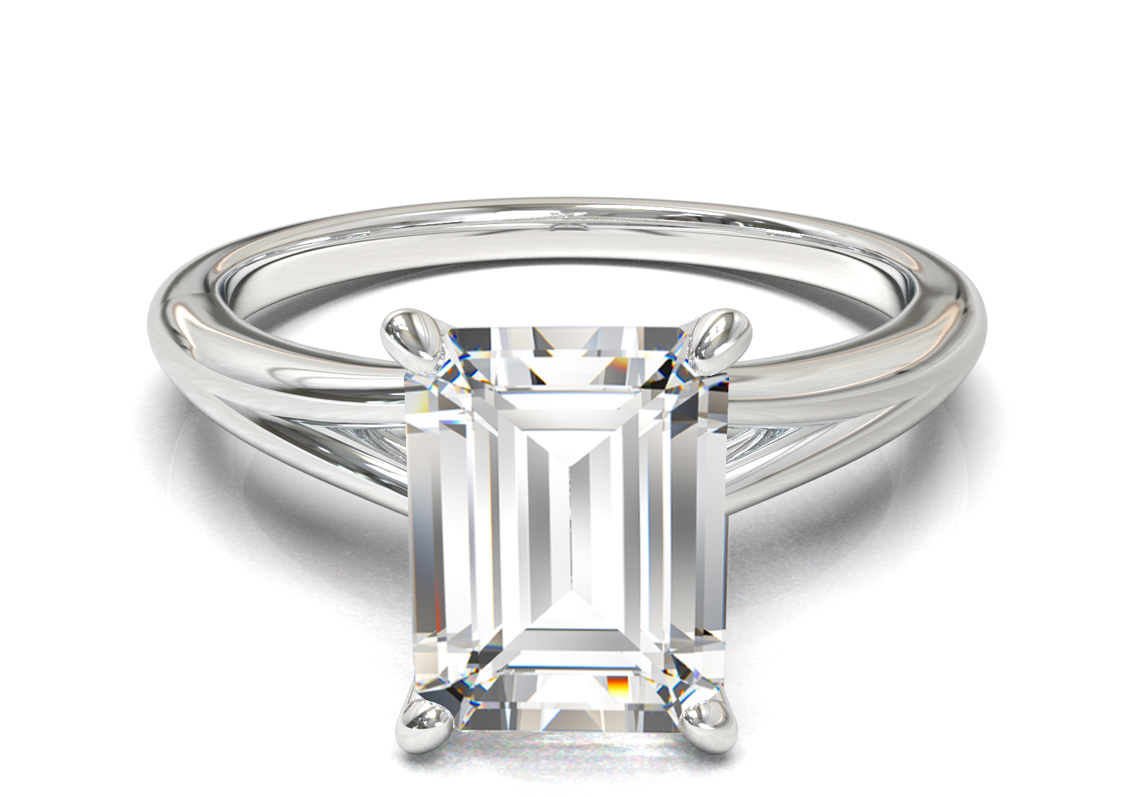 Montura Pavé Escondido en Catedral Oro Blanco