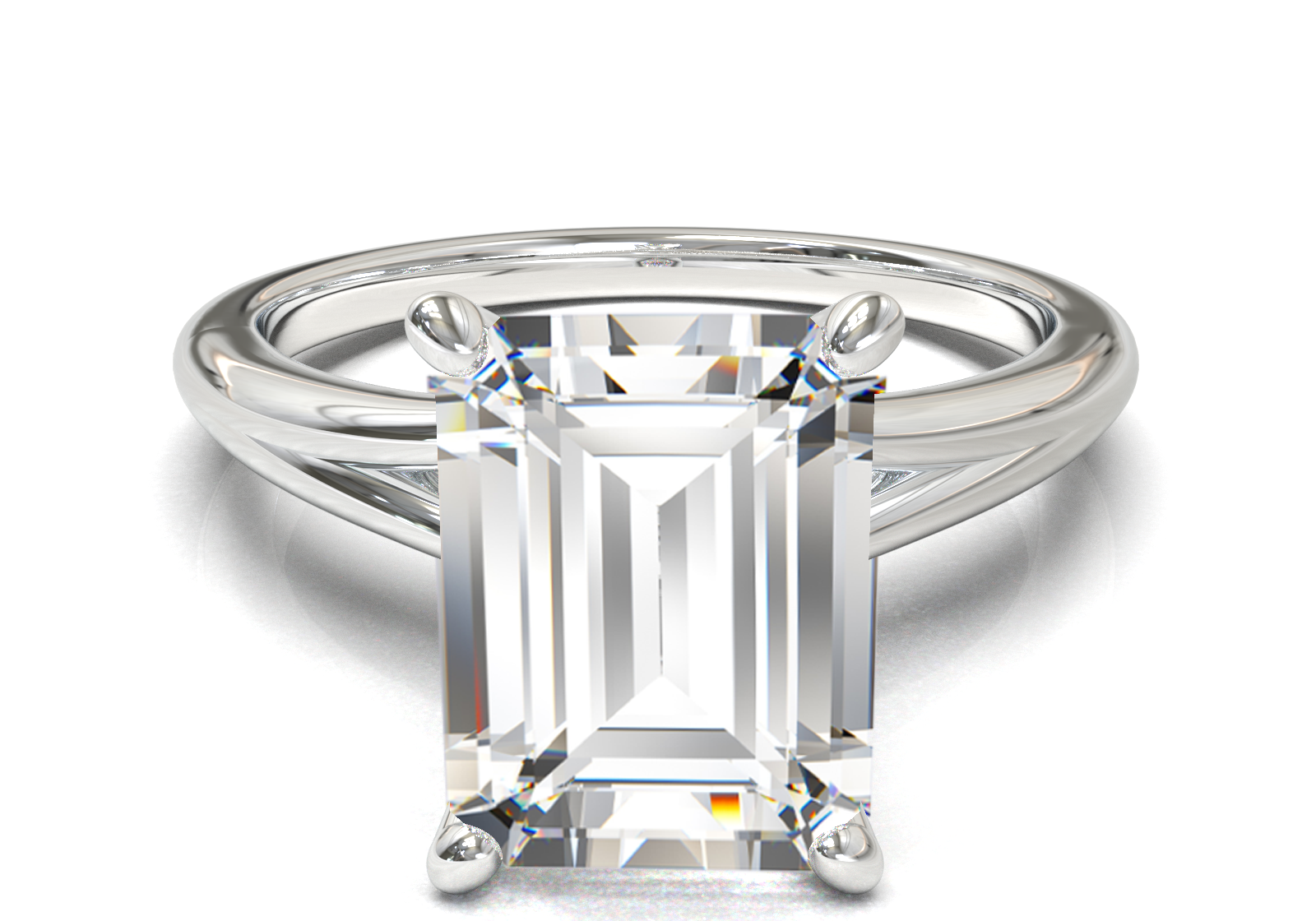 Montura Pavé Escondido en Catedral Oro Blanco