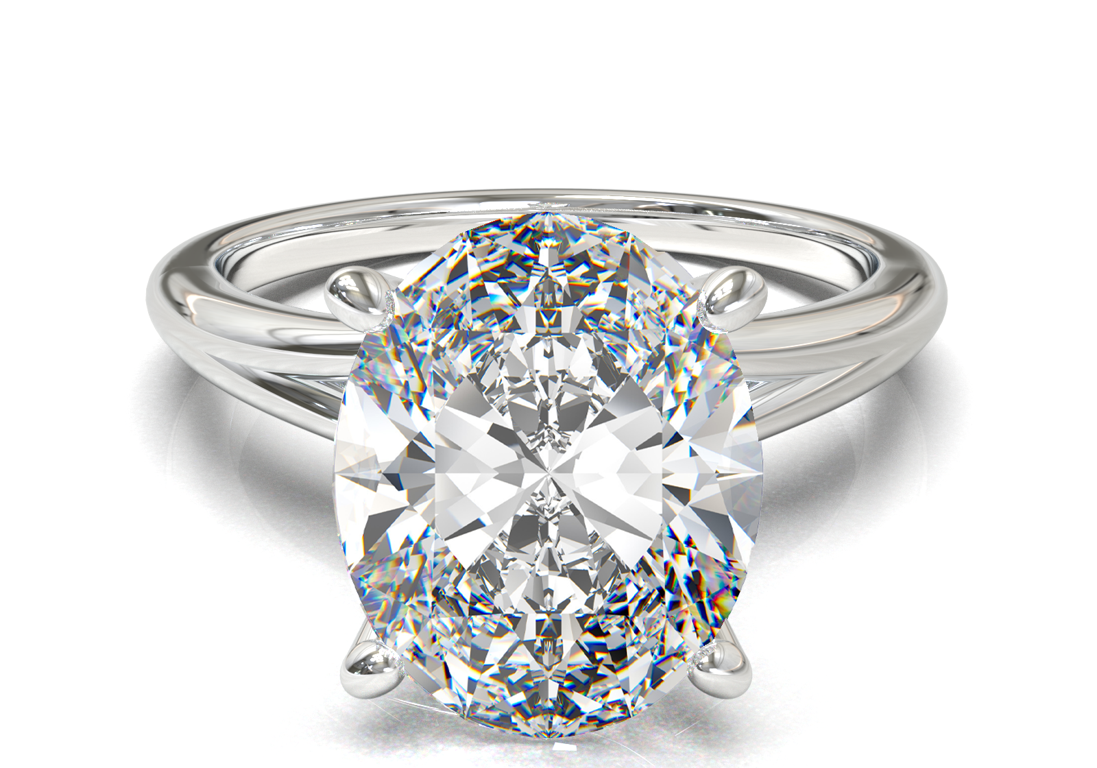 Montura Pavé Escondido en Catedral Oro Blanco