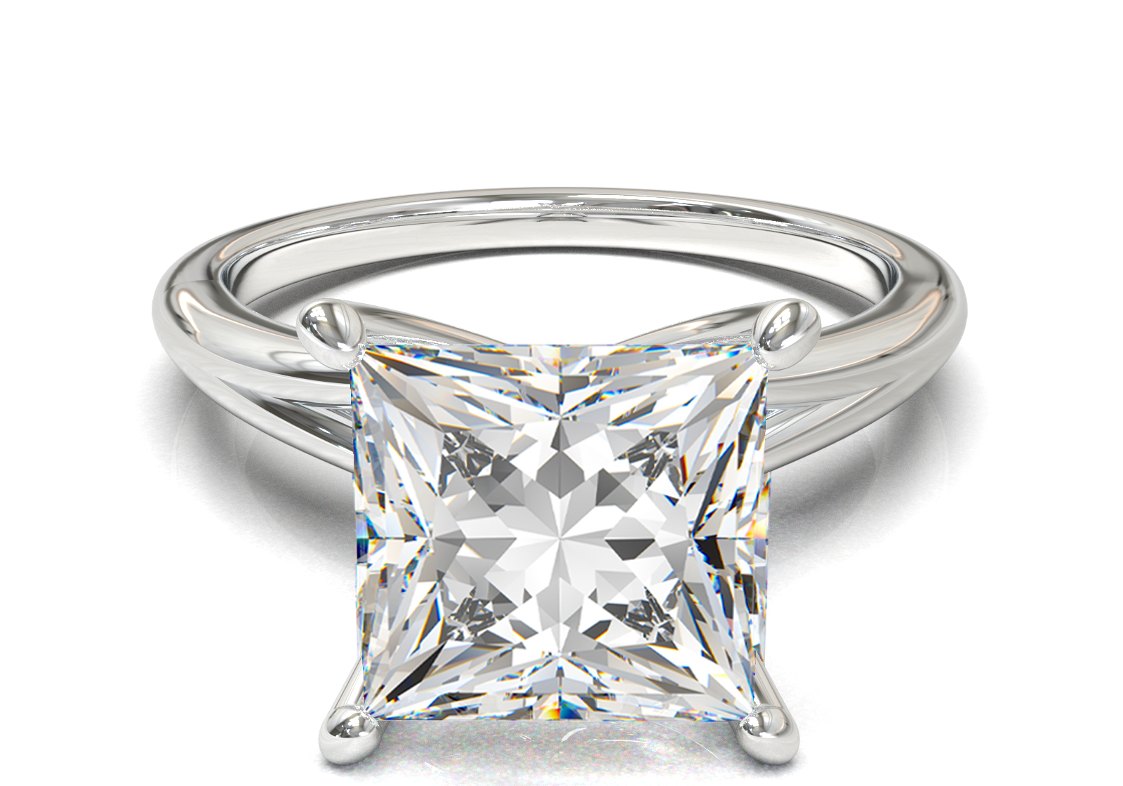 Montura Pavé Escondido en Catedral Oro Blanco