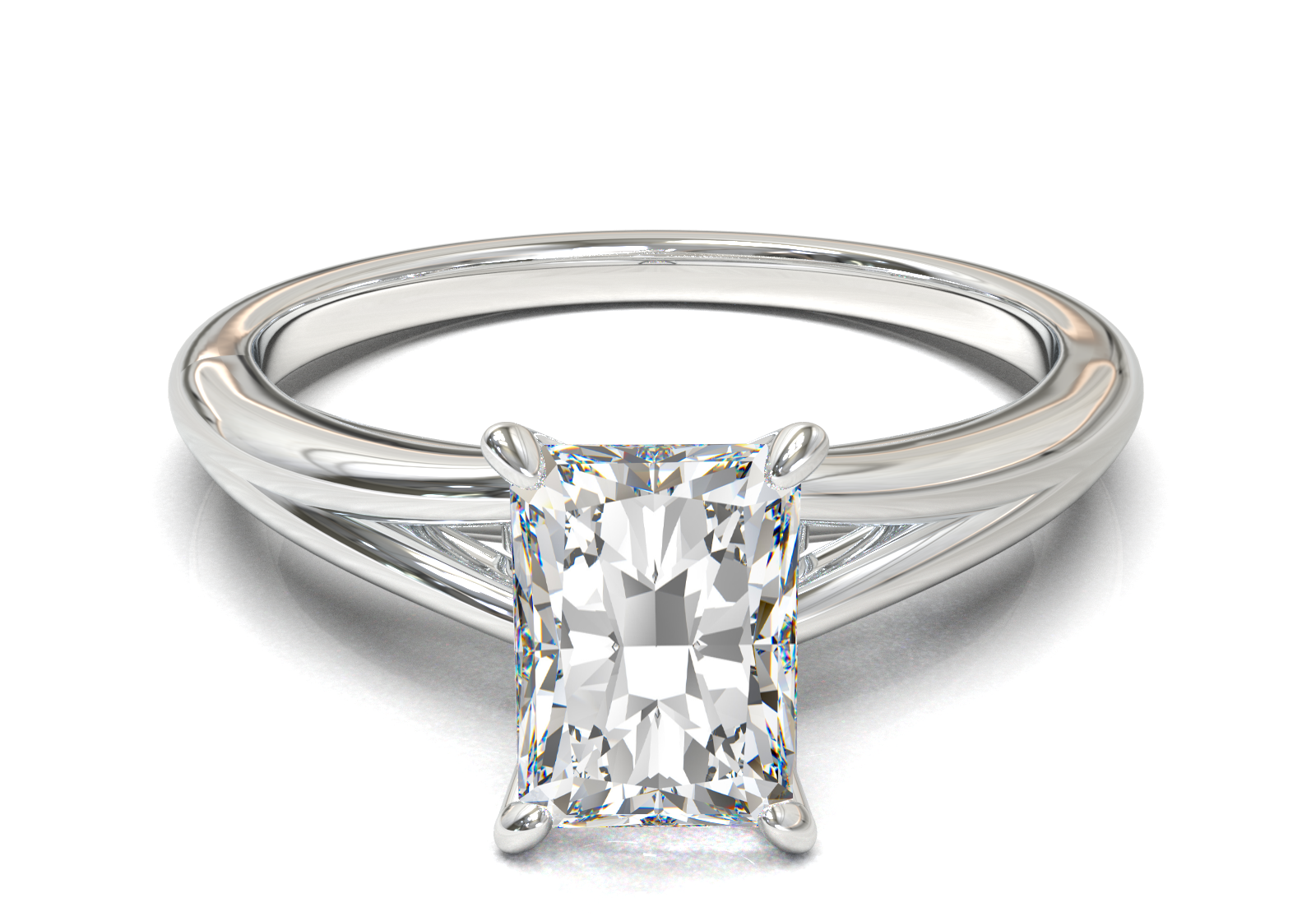 Montura Pavé Escondido en Catedral Oro Blanco