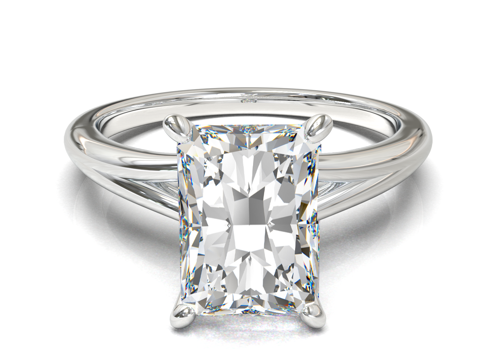 Montura Pavé Escondido en Catedral Oro Blanco