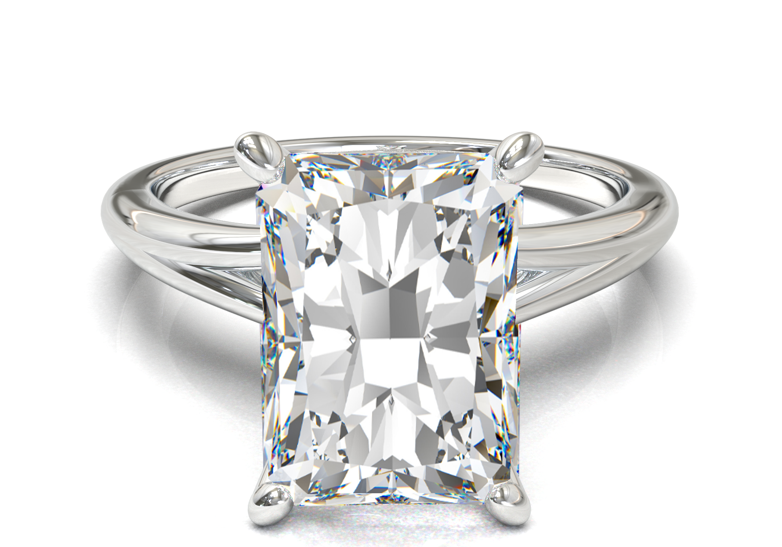 Montura Pavé Escondido en Catedral Oro Blanco