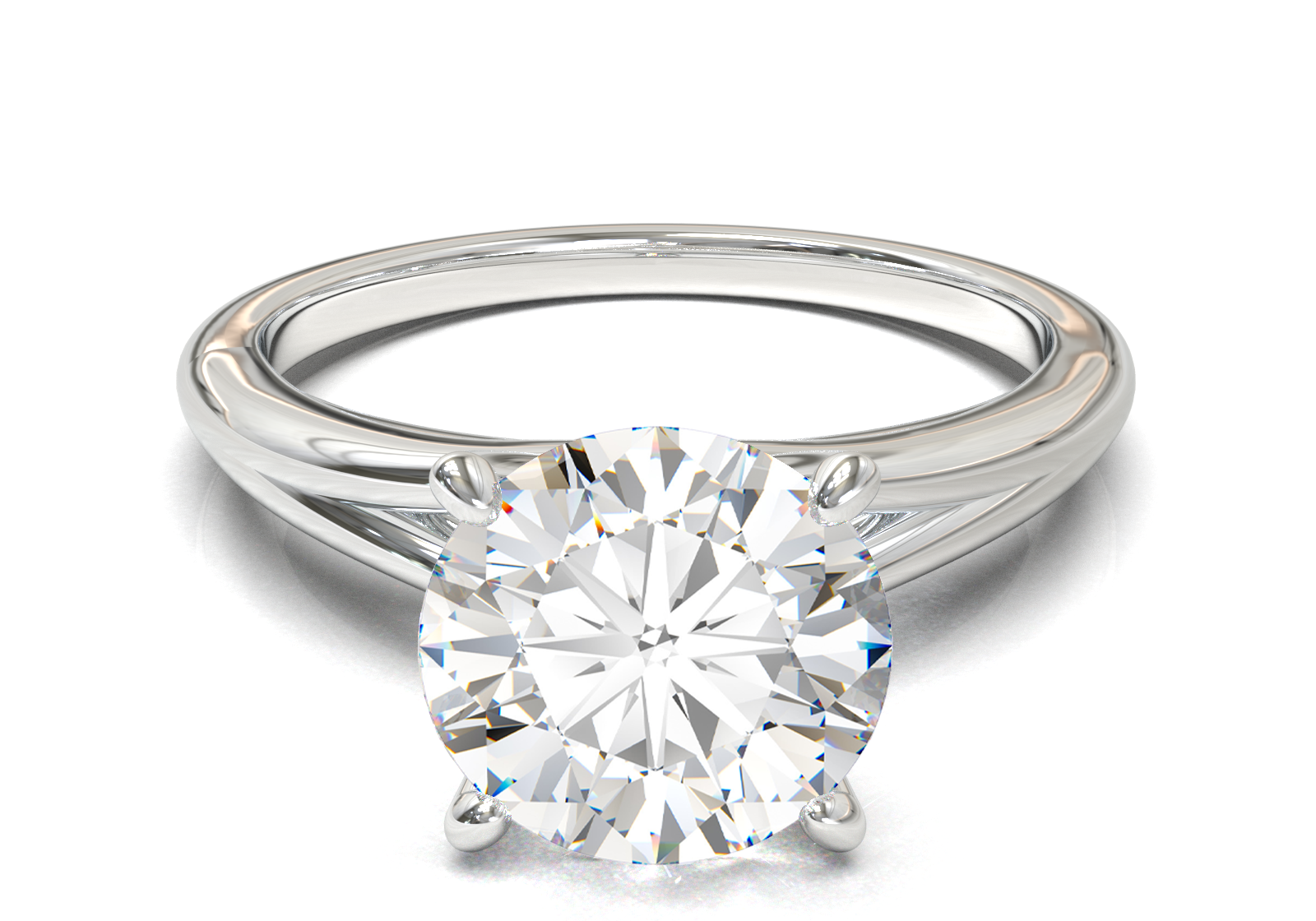 Montura Pavé Escondido en Catedral Oro Blanco