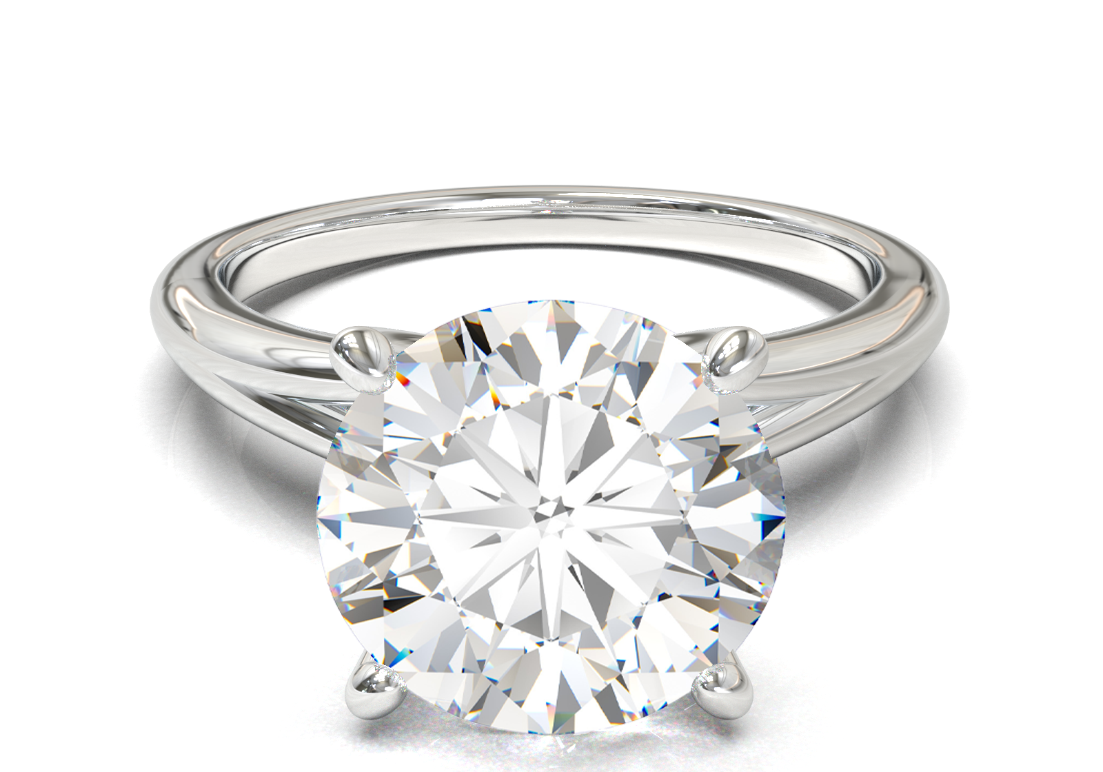 Montura Pavé Escondido en Catedral Oro Blanco