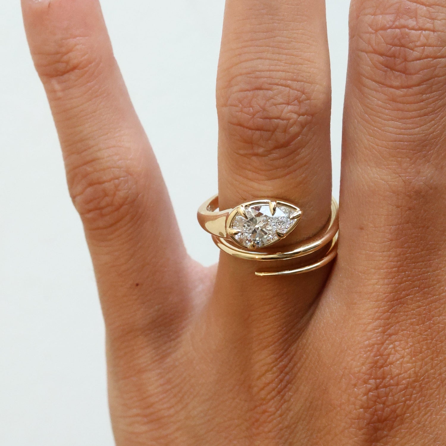 Loopy Pear Ring