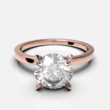 Hidden Halo Flat Solitaire Frame Down 1.8mm