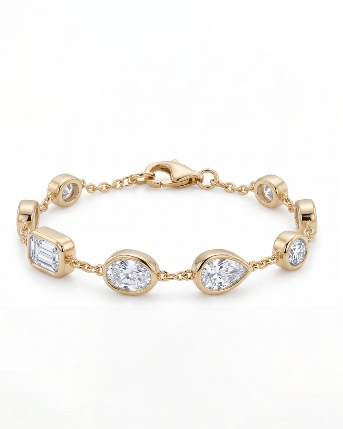 Pulsera fancy shapes bisel