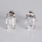 Lab Grown Diamond Studs Emerald 2.00 ct