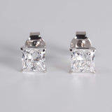 Lab Grown Diamond Studs Princess 2.00 ct
