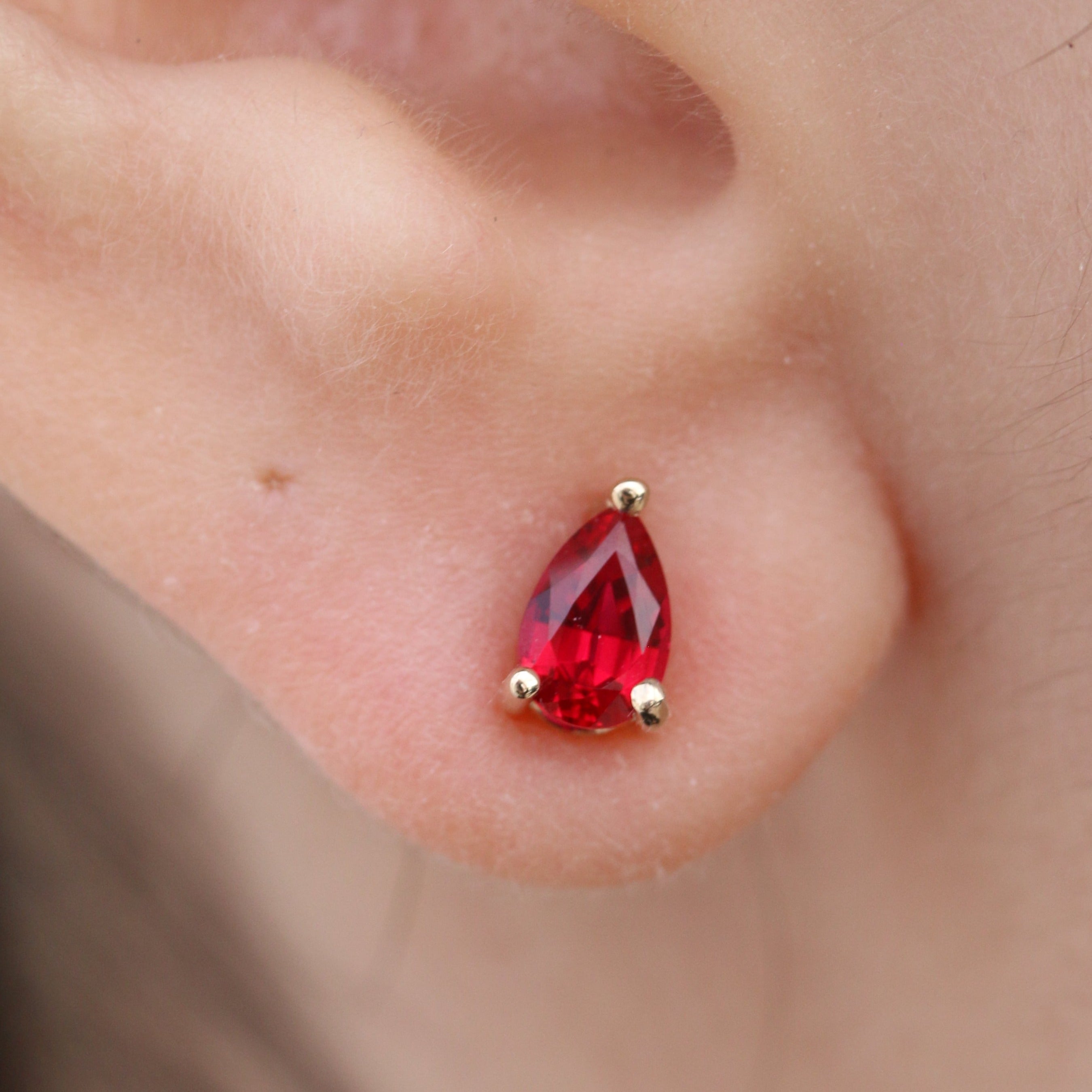 Aretes Red Pear