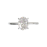 Classic Solitaire Engagement Ring with Oval Diamond 1cts