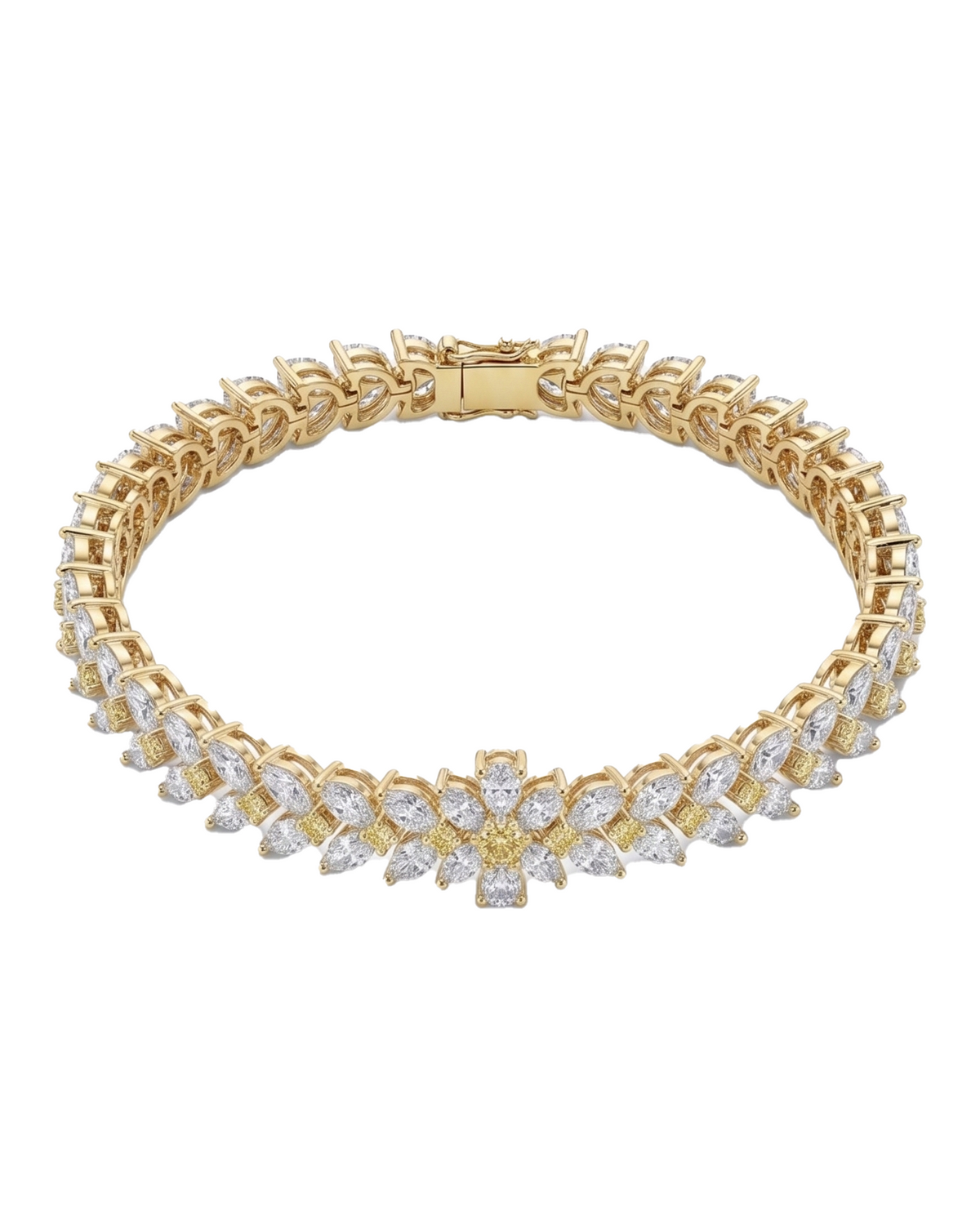 Tennis bracelet fancy yellow