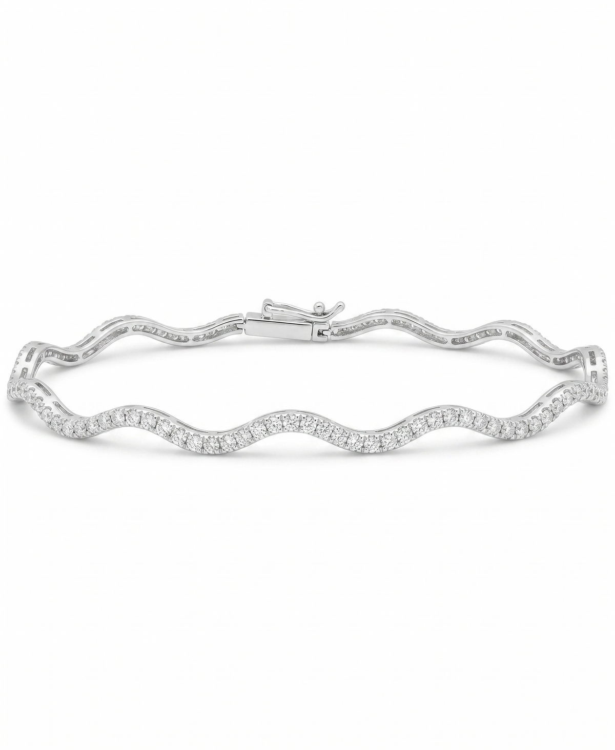 Tennis bracelet ondulada
