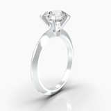 Tiffany-style Solitaire Engagement Ring with 1.5cts Diamond