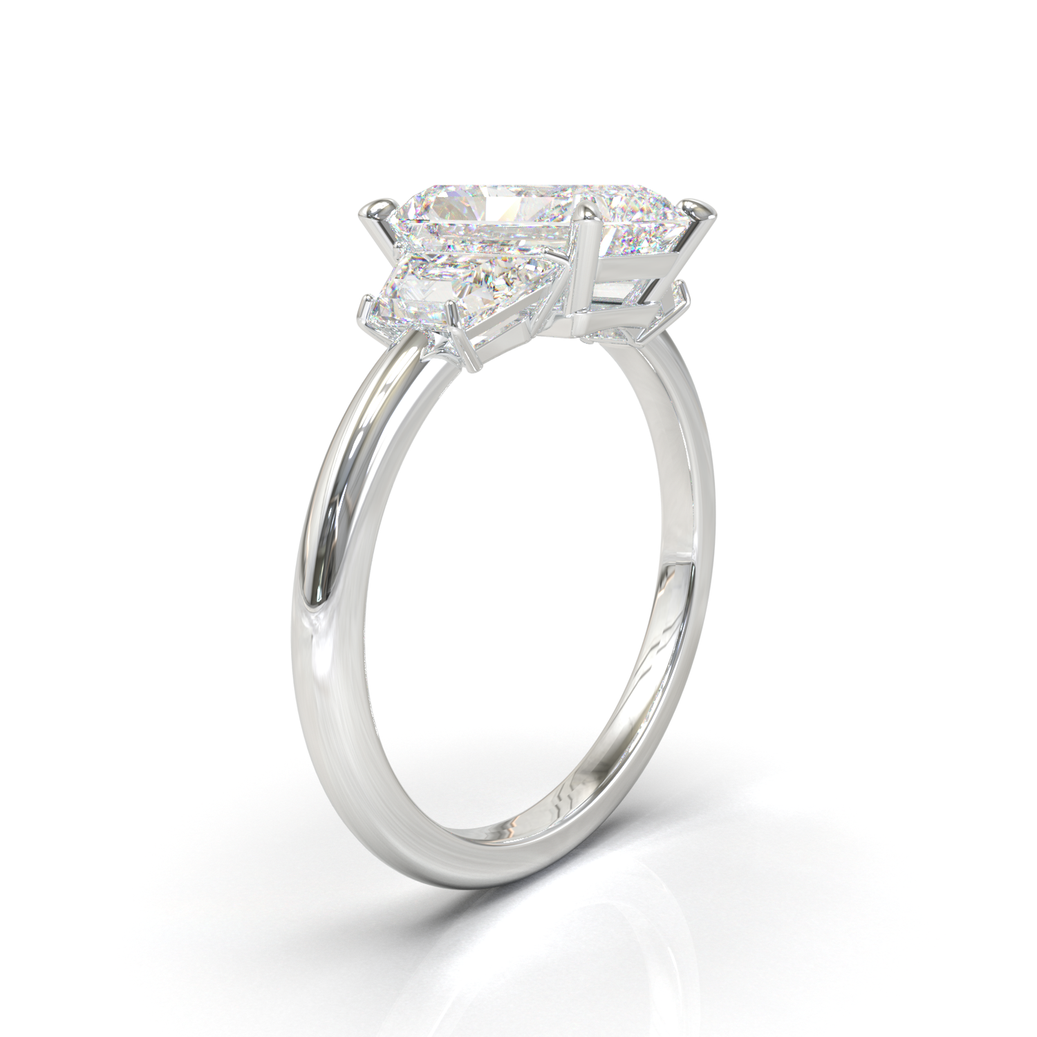 Tiffany frame 6 nails 2 waters 1.8mm thickness Yellow Gold