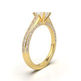 Pavé Frame 3,2,1 Yellow Gold