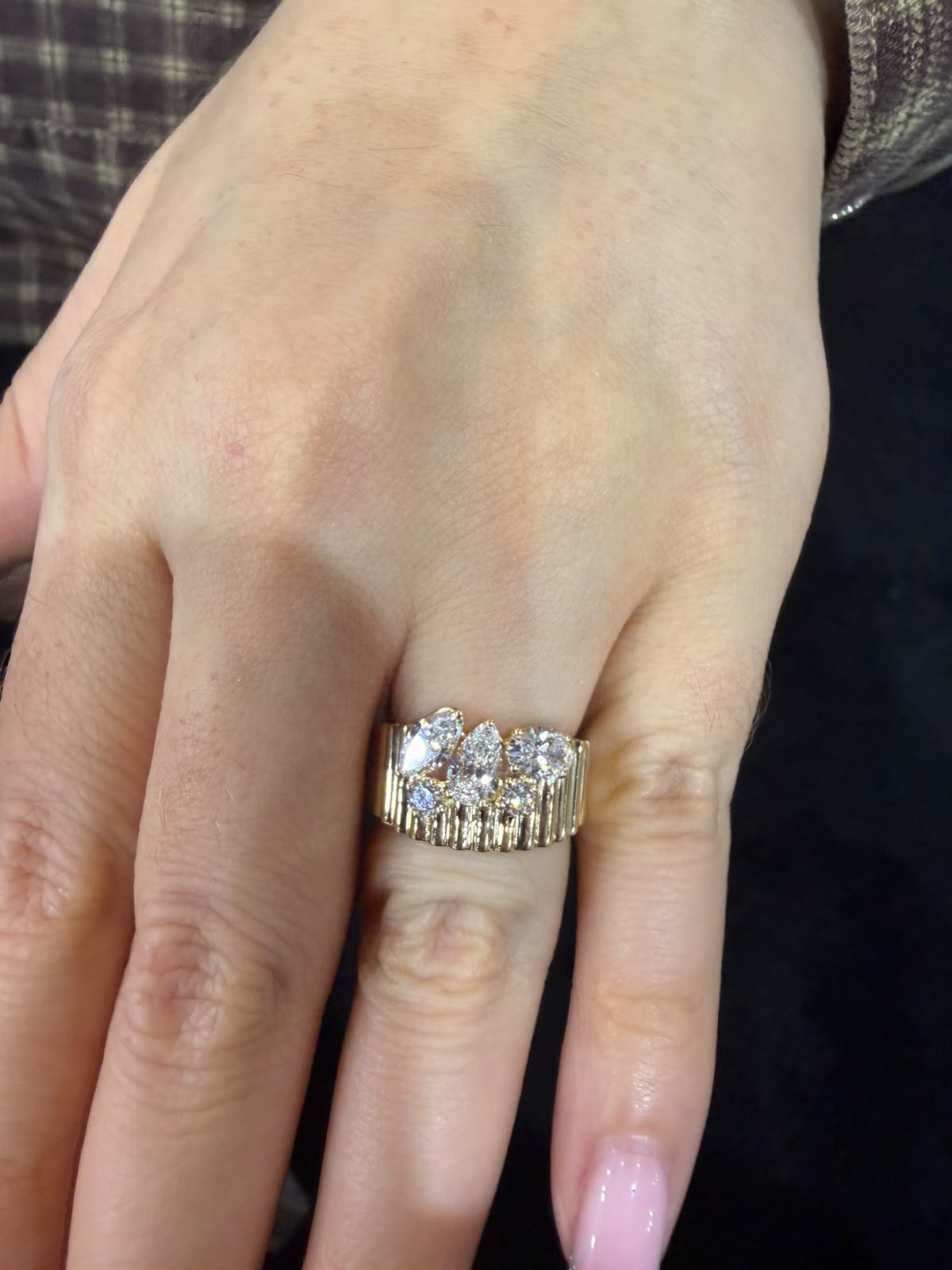 Anillo chunky multishape