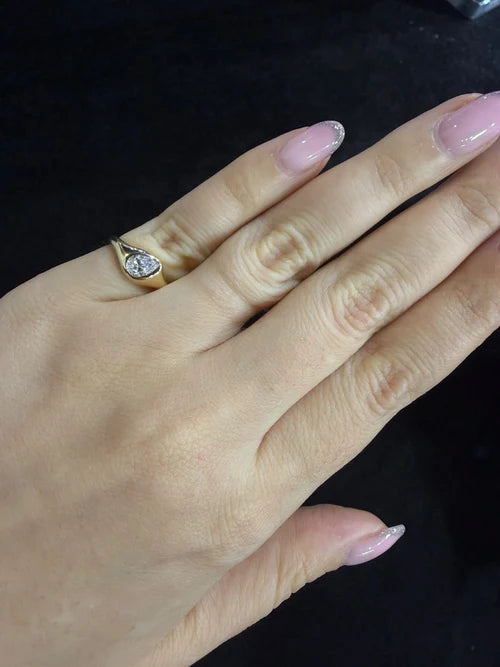 Pinky Ring Diamante Pera