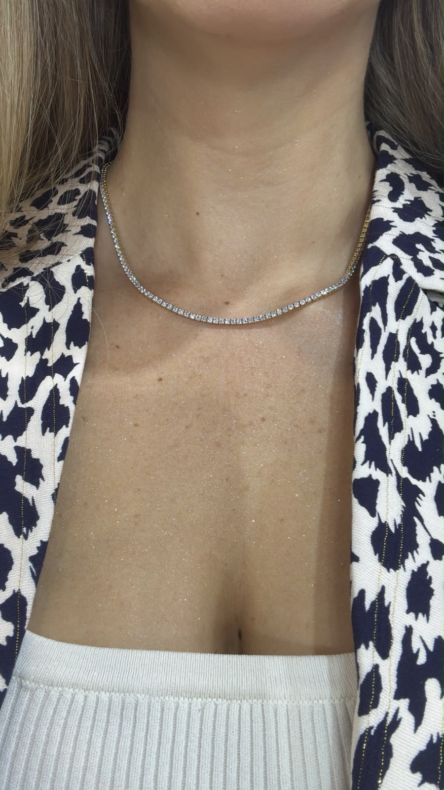 Tennis necklace 7 ctw