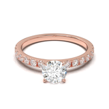 Rose Gold Half Round Pavé Frame