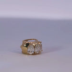 Charm - Tri Pear 14K Y 0.47