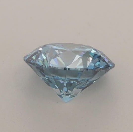 Round Diamond in Fancy Blue