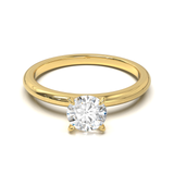 Half Round Solitaire Frame 1.8mm Yellow Gold